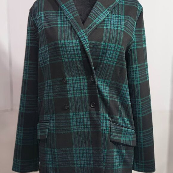 Free Assembly Black and Green Long Sleeved Women's Blazer XXL (18 ) - Picture 5 of 8